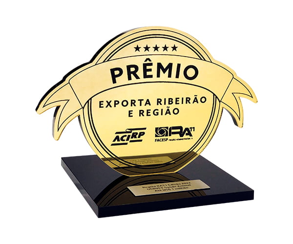 Troféu prêmio exporta Ribeirão e região