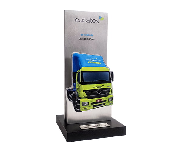 Troféu de caminhão  para EUCATEX em impressão digital