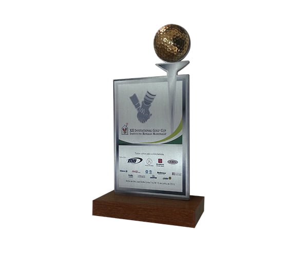 Troféu Personalizado Golfe – XII Invitational Golf Cup – Instituto Ronald McDonald