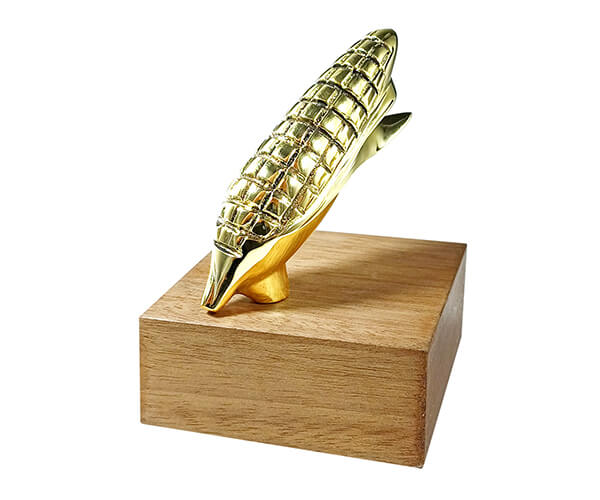 Mini escultura agronegócio milho