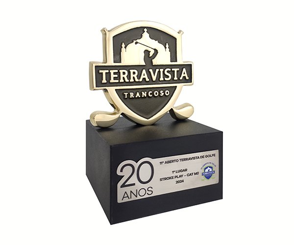 Troféu Exclusivo Campeonato de Golfe 1º Lugar