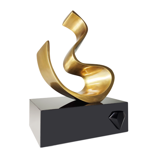 Troféu Escultórico em Metal Nobre