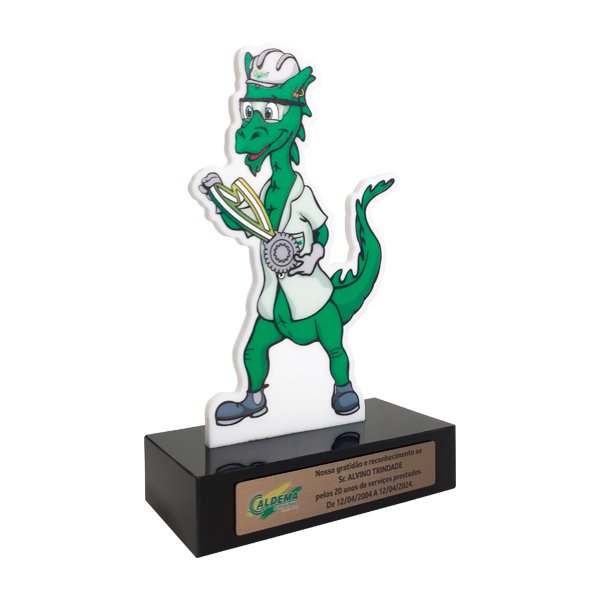 Troféu Mascote Premiação Tempo de Casa