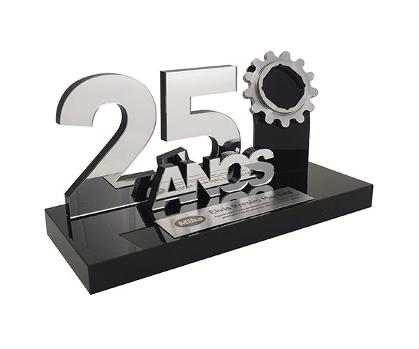 Troféu Personalizado 25 anos MIBA