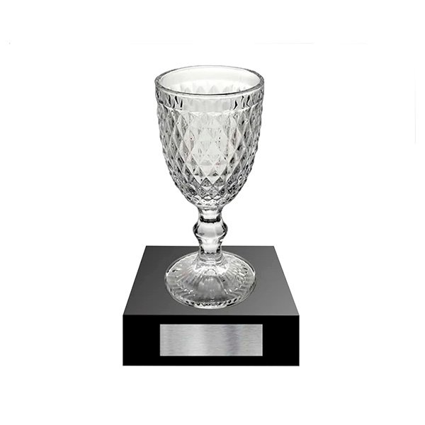 Taça de Cristal Sodo-Cálcico para Premiação