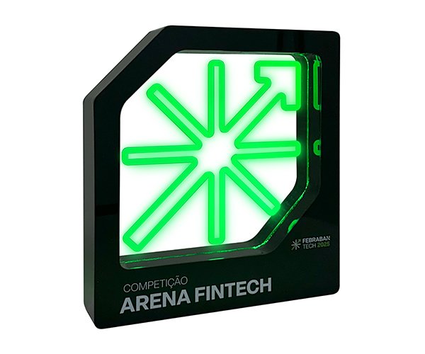 Troféu de LED Febraban Tech