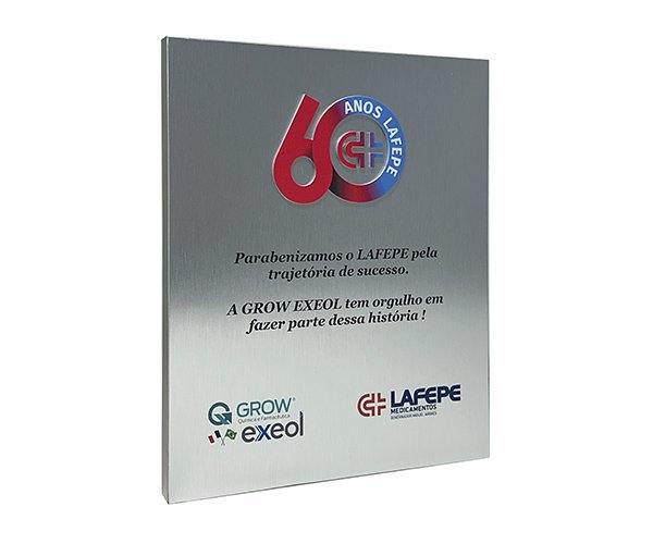 Placa 60 anos