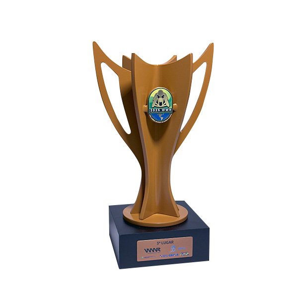 Taça 3D Personalizada Cor Bronze