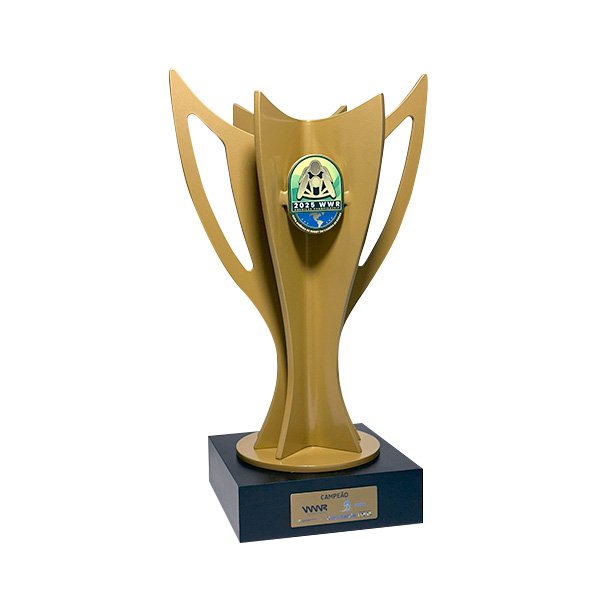 Taça 3D Personalizada Cor Ouro