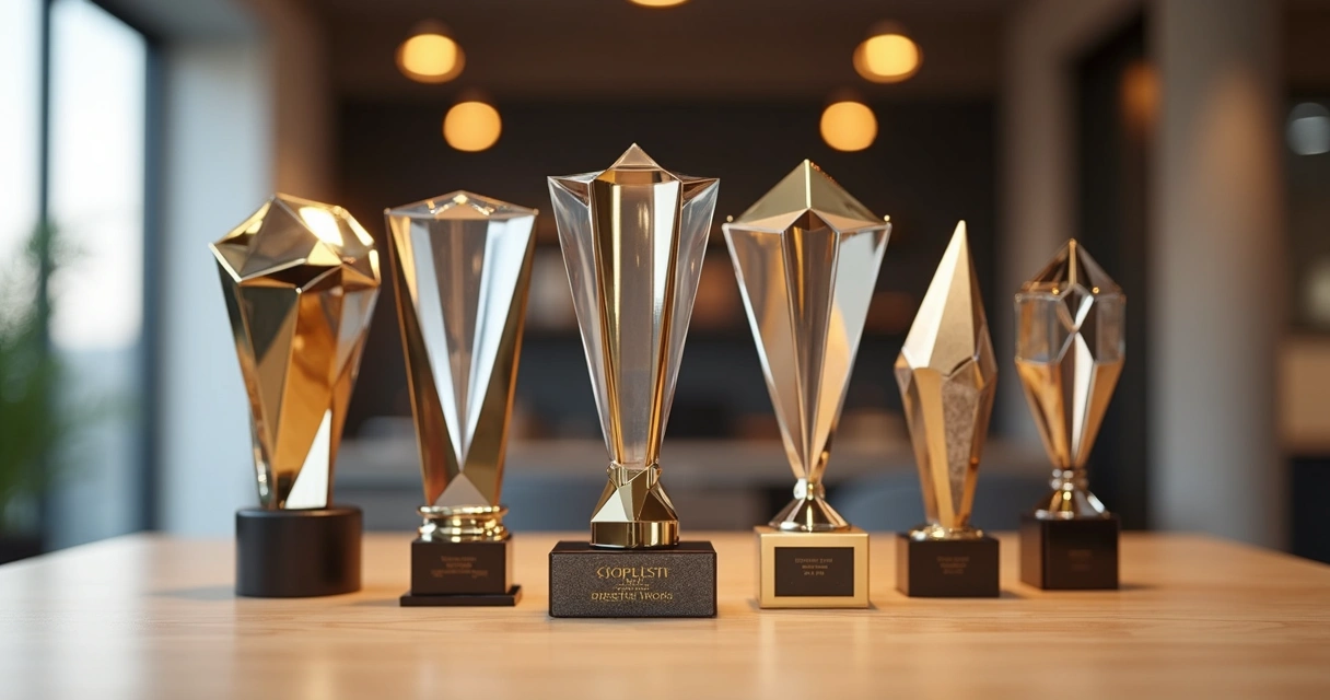 Tendências em design de troféus corporativos em 2025