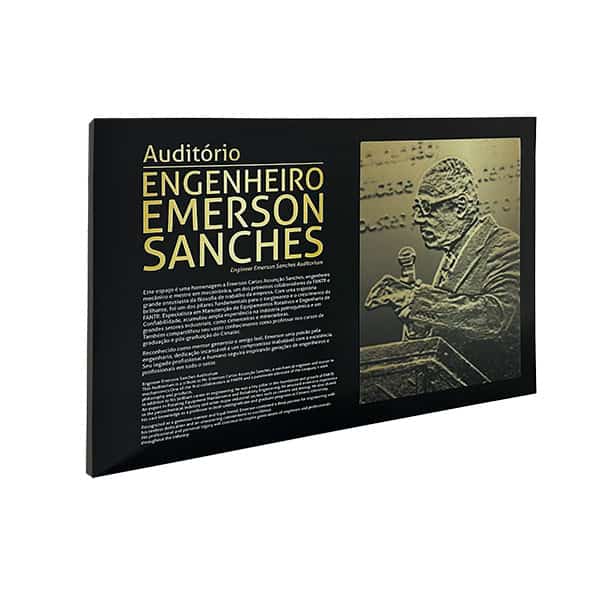 Placa Homenagem ao Engenheiro