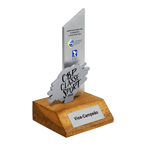 Troféu Campeonato de Asa Delta e Parapente – Tom prata