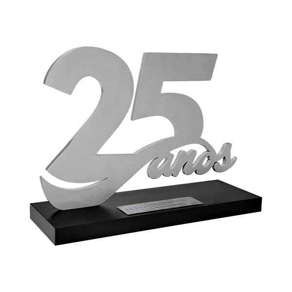 Troféu 25 anos – Personalizado