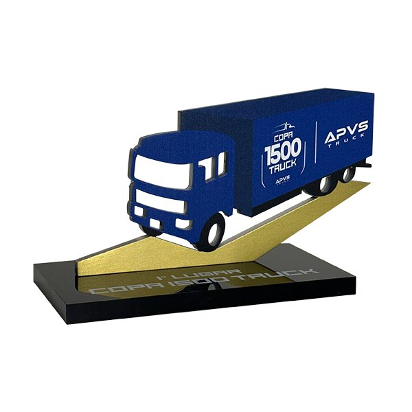Troféu Caminhão para personalizar