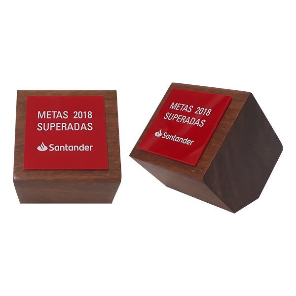 Troféu Cubo com Chanfro – Santander