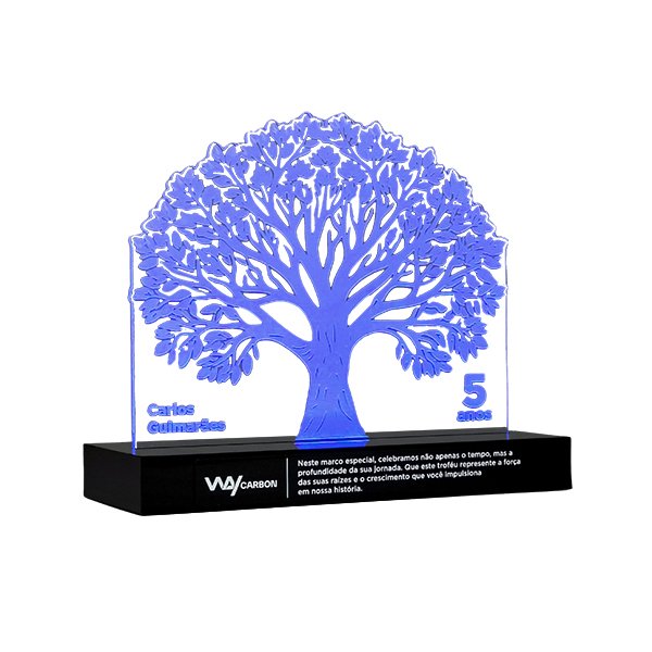 Troféu Tempo de Casa de LED – Árvore
