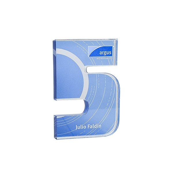 Troféu de Número Personalizado