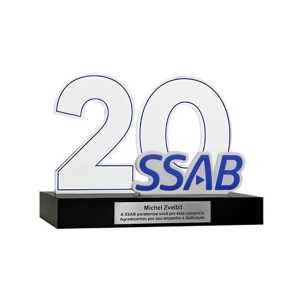Troféu Tempo de Casa 20 anos – SSAB