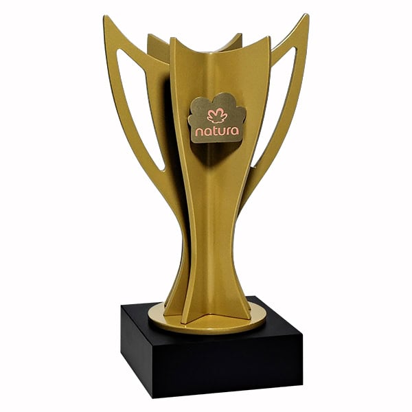 Taça de Premiação Personalizada cor ouro