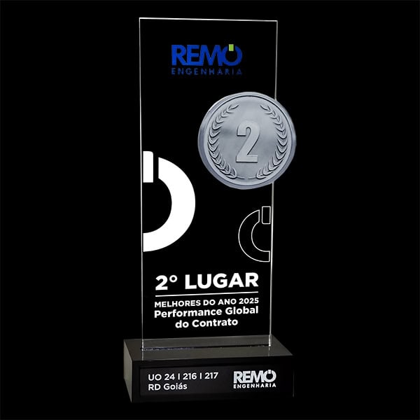 Troféu LED – Reconhecimento Performance