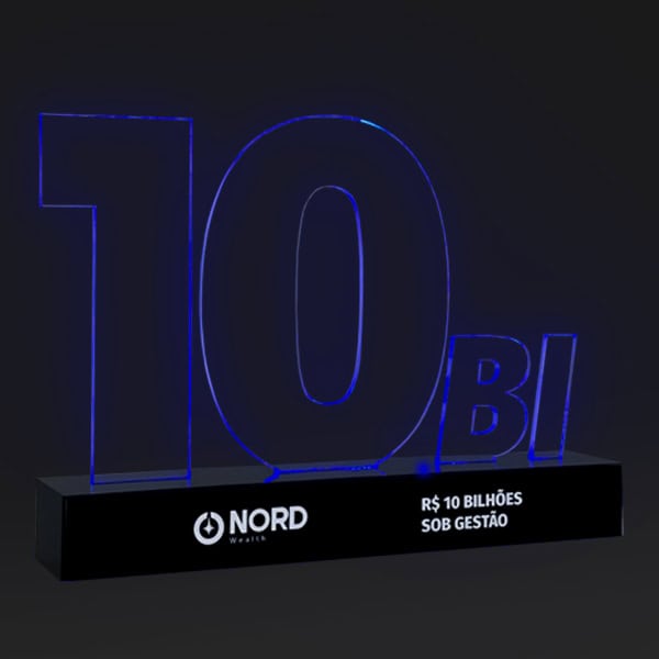 Troféu 10 Bilhões LED