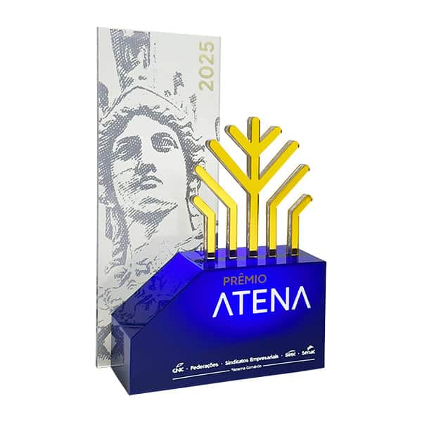 Troféu Recarregável Atena CNC – Melhores do Ano