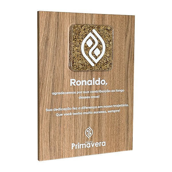 Placa de Parede com Café – Despedida da empresa