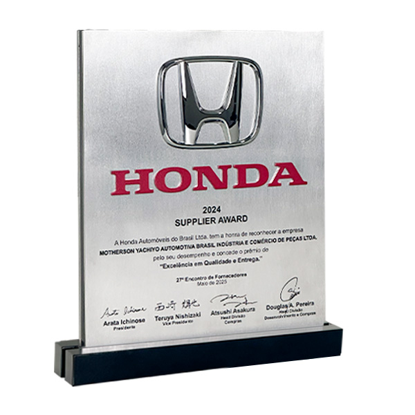 Troféu Exclusivo Certificado de Excelência em Qualidade
