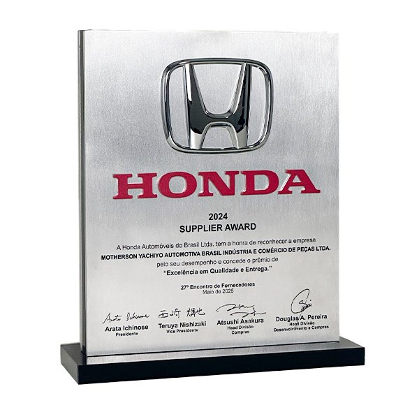 Troféu Exclusivo Certificado de Excelência em Qualidade