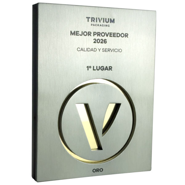 Placas Melhores Fornecedores do Ano – Trivium