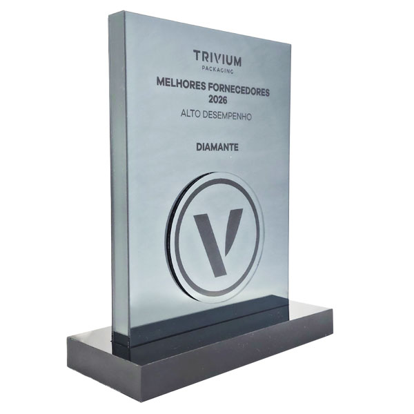 Placa Melhores Fornecedores do Ano – Trivium